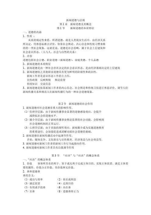 新闻道德与法规