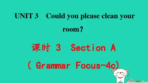 八年级英语下册Unit3SectionA(GrammarFocus_4c)课件pptx新人教新目标版
