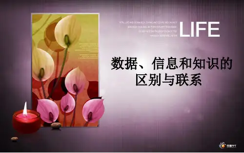 数据、信息和知识的区别与联系