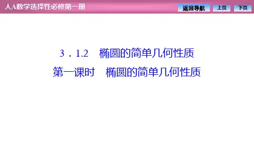 椭圆的简单几何性质(上课课件)