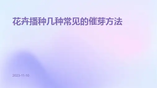 花卉播种几种常见的催芽方法