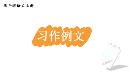 部编版语文五年级上册《习作例文：鲸+风向袋的制作》课件