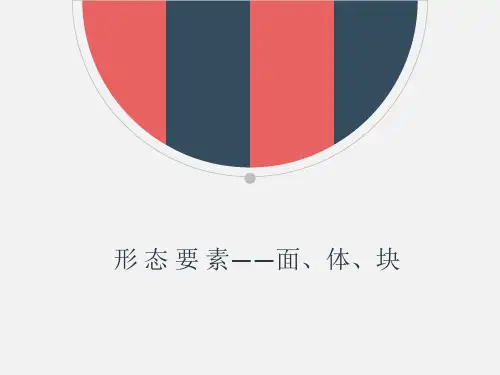 立体构成 形 态 要 素 面 体 块 