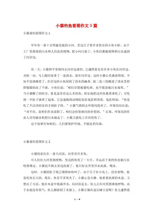 小猫钓鱼看图作文5篇