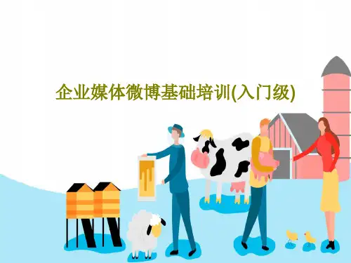 企业媒体微博基础培训(入门级)37页PPT