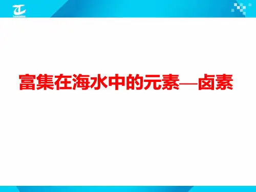 第四讲  氯气及卤族元素
