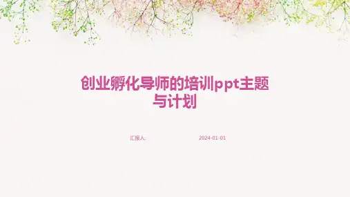 创业孵化导师的培训ppt主题与计划