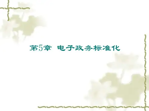 第5章电子政务标准化