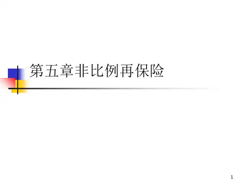 第五章非比例再保险
