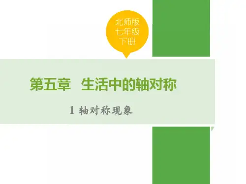 北师大版七年级数学下册第五章生活中的轴对称PPT课件全套
