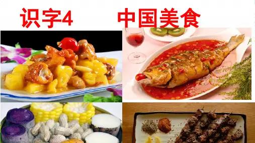 人教部编版二年级下册语文课件-识字4 中国美食 (26张)