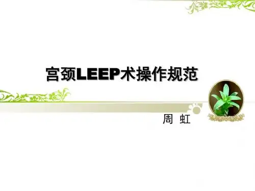 LEEP操作规范