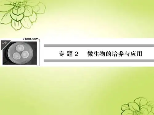 高中生物 2.1 微生物的实验室培养精品课件 新人教版选修1