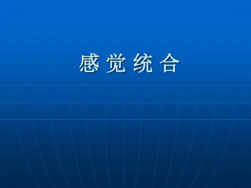 感觉统合课件