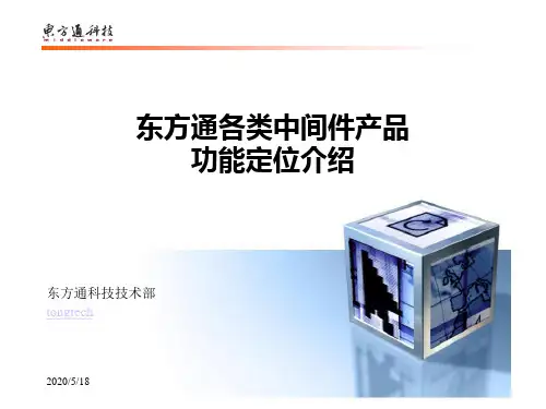 东方通科技中间件产品功能定位介绍-PPT课件