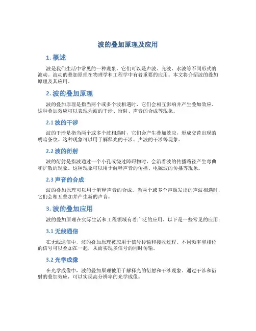 波的叠加原理及应用