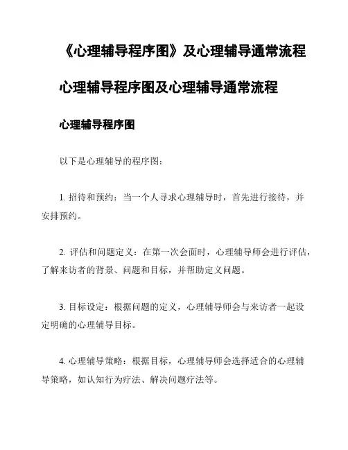 《心理辅导程序图》及心理辅导通常流程