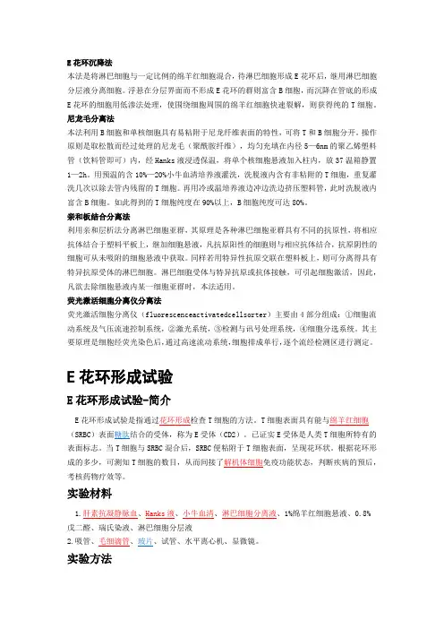 T细胞和B细胞鉴别