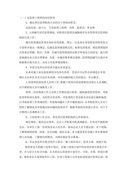 监理职责