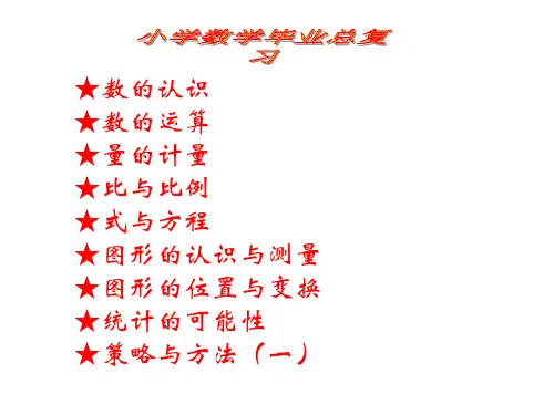 青岛版小学六年级下册数学回顾整理总复习教学PPT课件