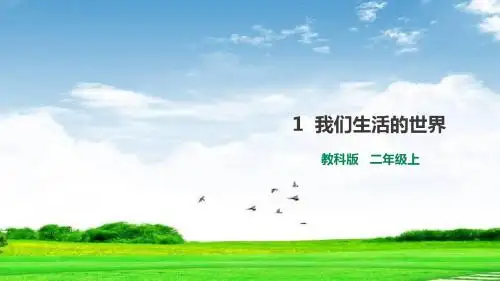 教科版二年级科学上册课件《我们生活的世界》课件