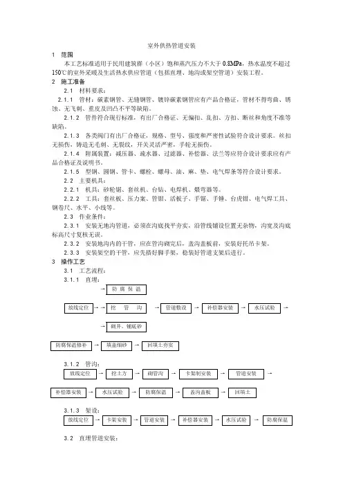 1015.013室外供热管道安装工艺