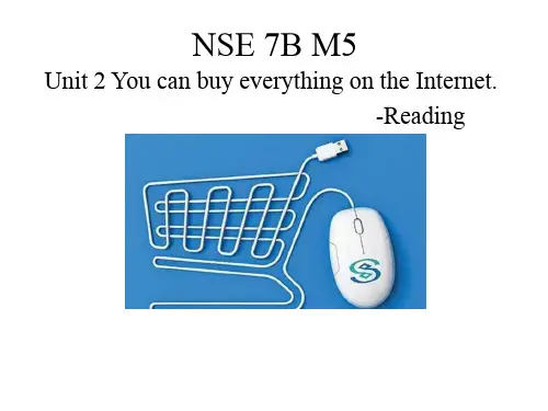 外研版初中英语七年级下册第5单元Unit 2 You can buy everything on the Internet(共11张PPT)
