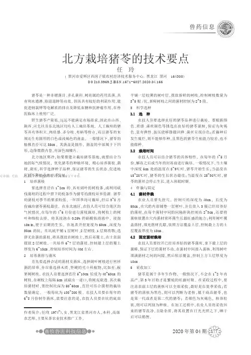 北方栽培猪苓的技术要点