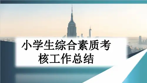 小学生综合素质考核工作总结