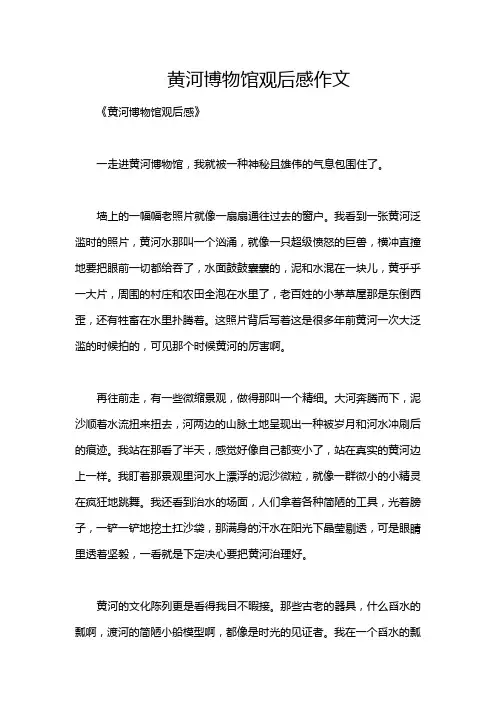 黄河博物馆观后感作文