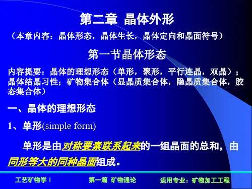 2-2.1晶体外形