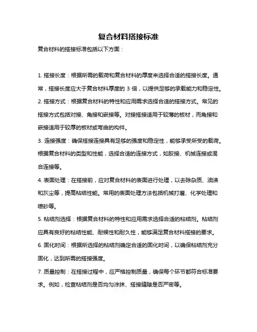 复合材料搭接标准