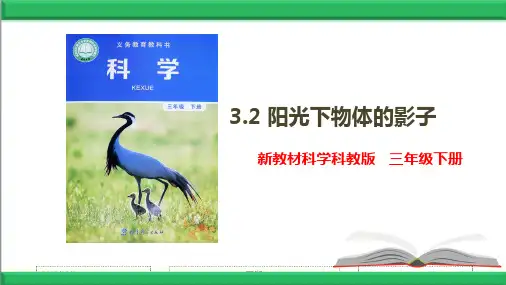 【新教材】教科版科学三年级下册3.2 阳光下物体的影子 精品【课件】