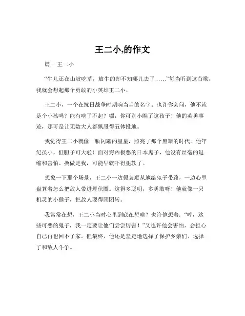 王二小,的作文