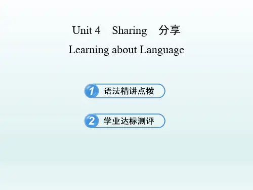 高中英语课件 选修七：unit 4 learning about language