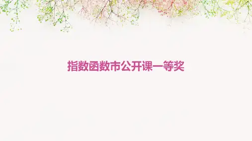 指数函数市公开课一等奖