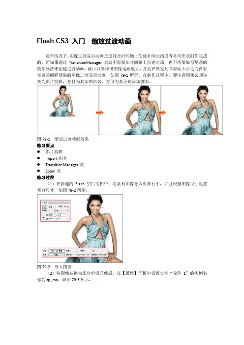 Flash CS3 入门  缩放过渡动画