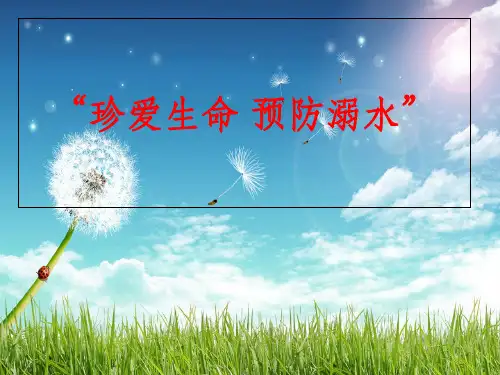 “珍爱生命,预防溺水“主题班会PPT课件