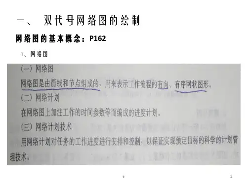 双代号网络图的绘制