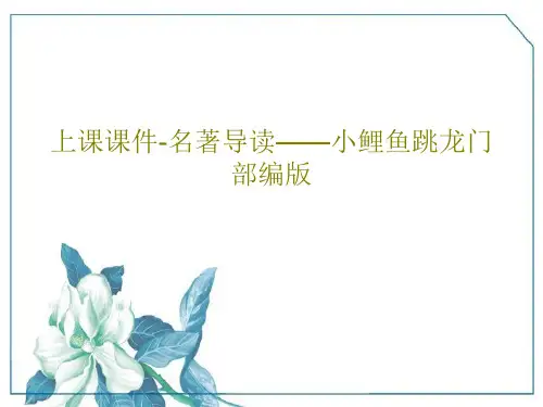 上课课件-名著导读——小鲤鱼跳龙门 部编版PPT18页