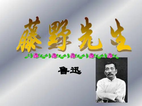 《藤野先生》(1) 大赛获奖精美课件  省一等奖课件
