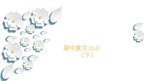 UNIT1UNIT3期中复习(课件)人教PEP版英语六年级上册