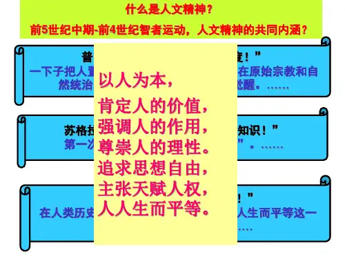 人民版高中历史必修三6.2神权下的自我(16张PPT)