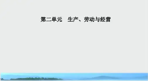 人教版必修1高一政治课件：第2单元 第6课 第1框 储蓄存款和商业银行
