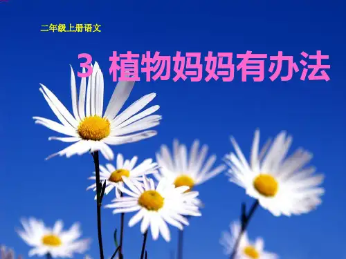 二年级语文上册第一单元第3课《课植物妈妈有办法》课件(最新教育部编人教版)