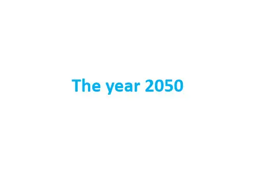 北师大版英语(三起)六年级下册 Unit 9 The year 2050课件