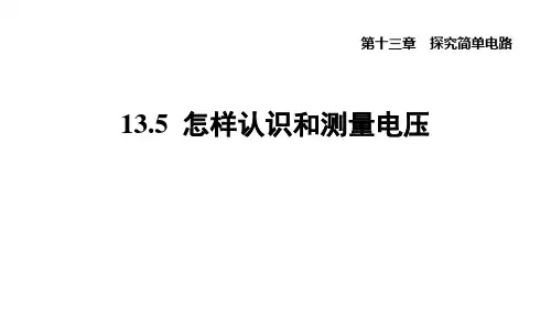 怎样认识和测量电压ppt课件