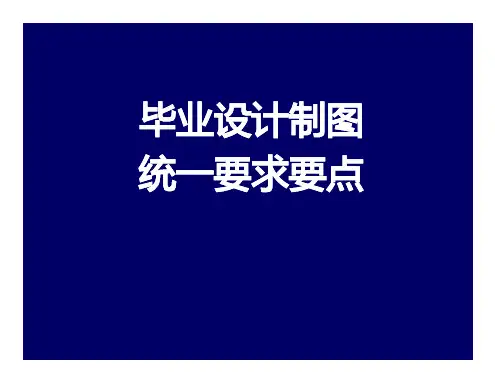 水利毕业设计CAD制图要求