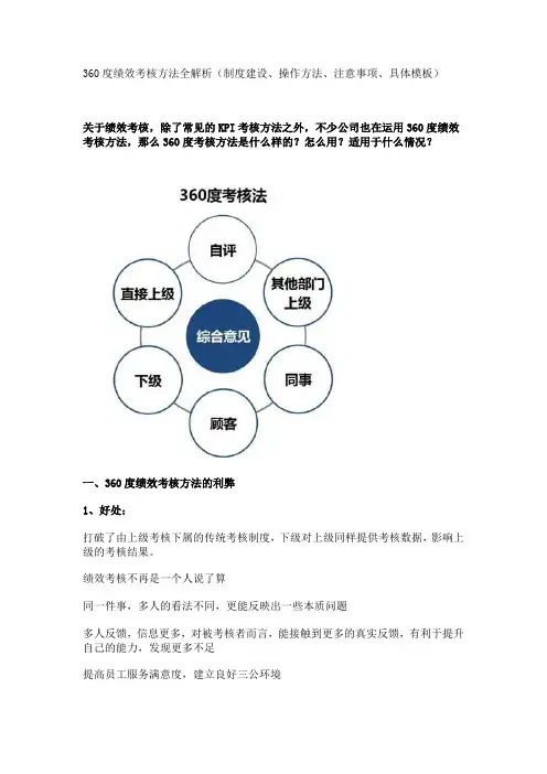360度绩效考核方法全解析(制度建设、操作方法、注意事项、具体模板)