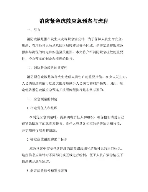 消防紧急疏散应急预案与流程